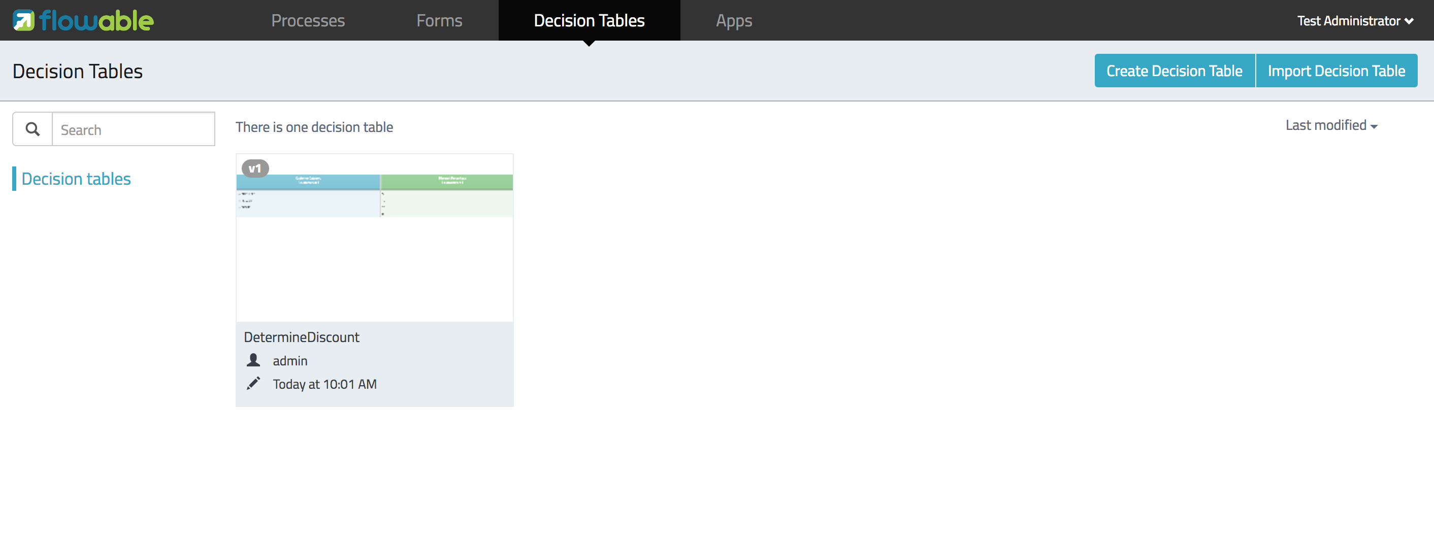 decision tables 1